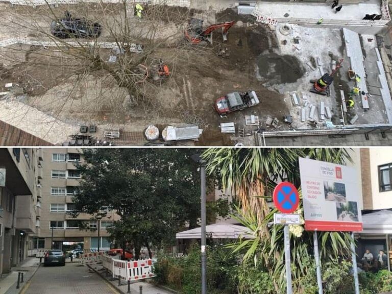 O BNG critica un novo arboricidio no centro de Vigo do «alcalde-leñador» Abel Caballero
