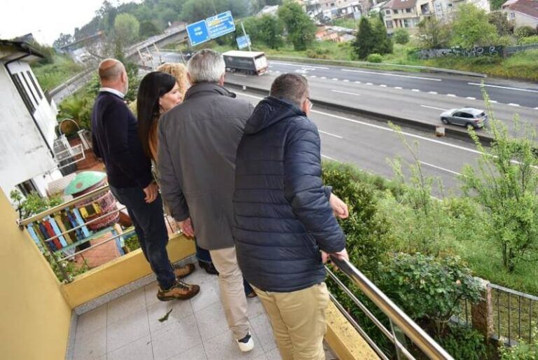 Mos pide a Fomento a reposición de terras e elevación do muro, no lugar do derrubamento na A55, sucedido o pasado sábado