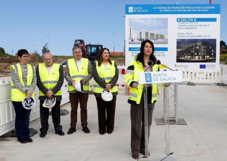 La Xunta inicia las obras de un nuevo inmueble para 41 viviendas en Navia