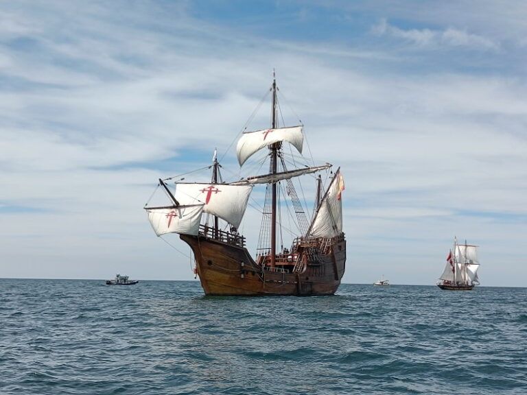 Así es la visita histórica que llega a Baiona: la Nao Santa María atracará este fin de semana en el puerto deportivo