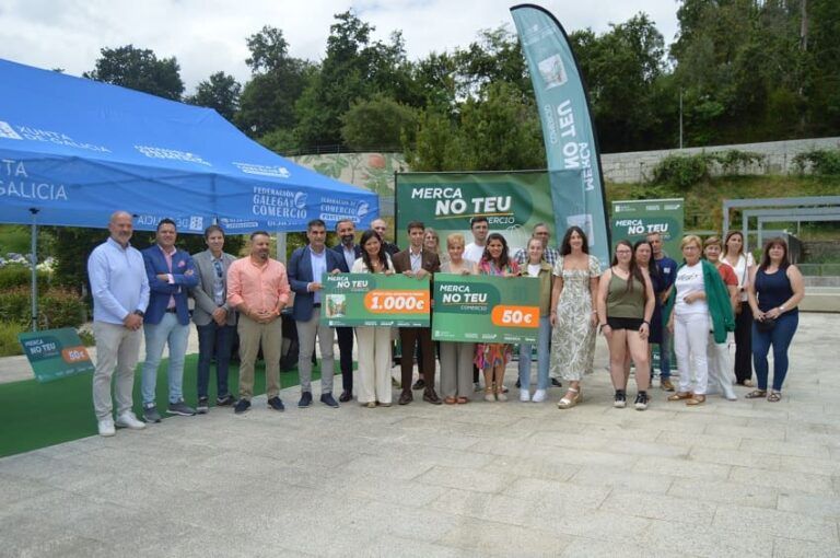 Mos acoge la entrega de premios de la campaña “Merca no teu Comercio” para impulsar el comercio local