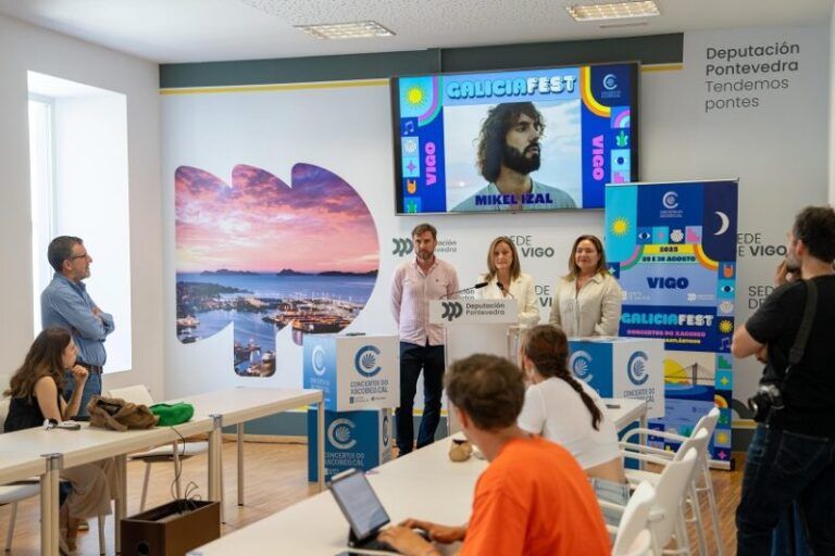 Luisa Sánchez anuncia a incorporación de Mikel Izal ao Galicia Fest patrocinado pola Deputación de Pontevedra