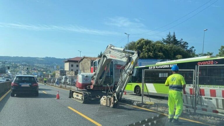 El Concello de Vigo informa de cortes de tráfico por las obras en la Avenida de Madrid