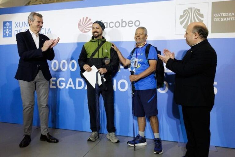Rueda celebra el carácter histórico de la llegada del peregrino 500.000 y destaca la internacionalización del Camino de Santiago