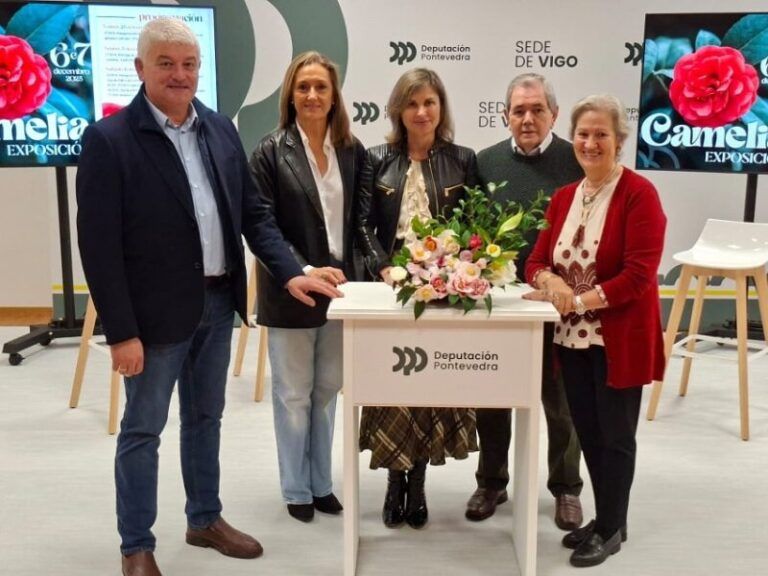 Luisa Sánchez convida a cidade de Vigo a “deixarse sorprender” polas actividades organizadas polo Concello de Ponteareas en torno á camelia