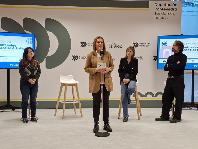 Luisa Sánchez reivindica el “papel transformador” de la creación artística en la presentación de la segunda jornada de ‘Crear Pontes’