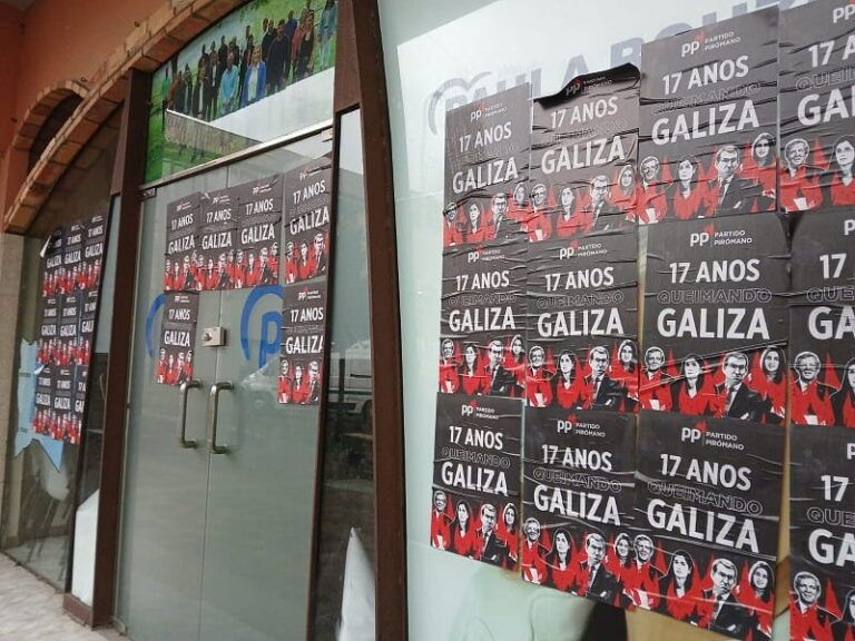 Ataque vandálico a sedes políticas en Galicia: el PP denuncia una escalada de confrontación