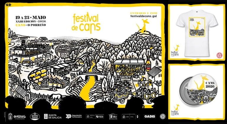El Festival de Cans pone el foco en el río Couso con una imagen que alerta sobre los vertidos