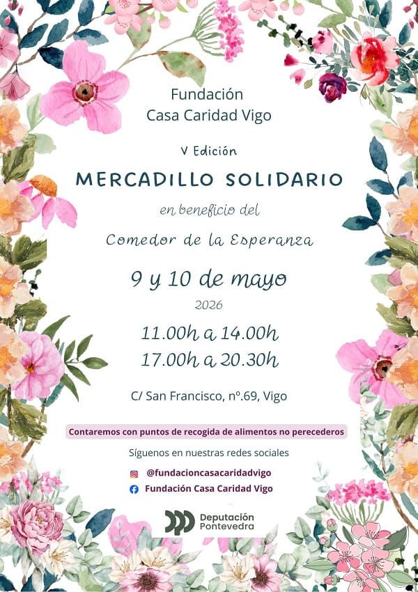 El Mercadillo Solidario de Casa Caridad regresa al Berbés para apoyar el Comedor de la Esperanza