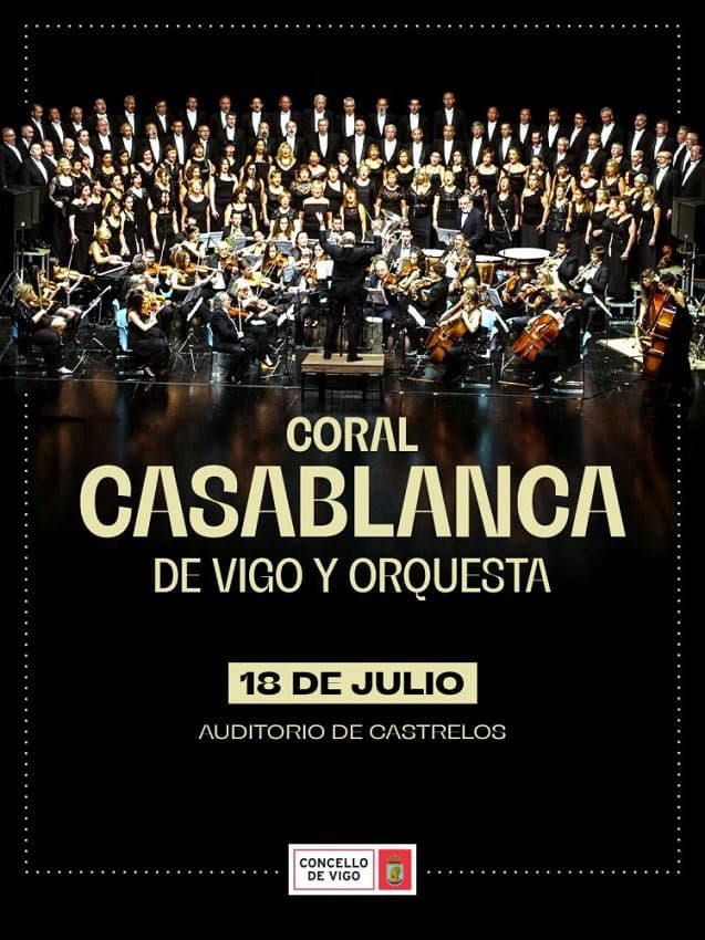 La Coral Casablanca actuará en Castrelos el 18 de julio