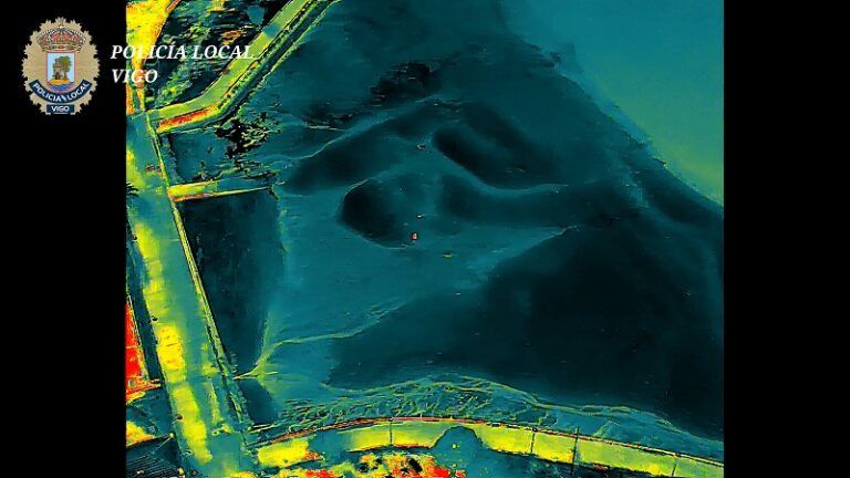 Cazados por drones en plena noche: así actúa la Policía Local de Vigo contra el furtivismo en las playas de la ETEA