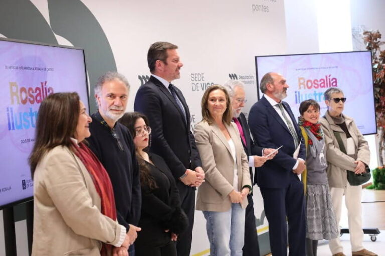 A Deputación de Pontevedra inaugura en Vigo a exposición ‘Rosalía Ilustrada’ con 35 obras orixinais que interpretan graficamente a obra da escritora galega