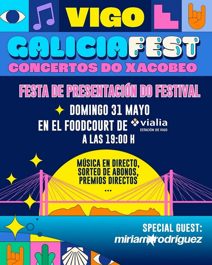 Galicia Fest inicia la cuenta atrás para su segunda edición con una fiesta de presentación en Vialia y Miriam Rodríguez en directo
