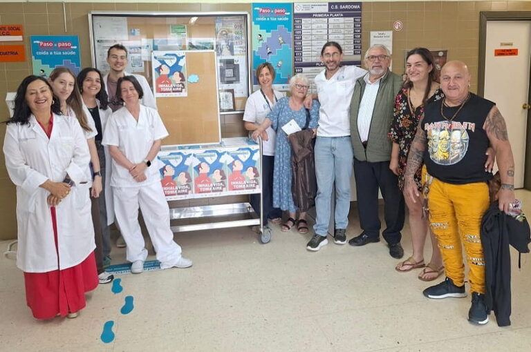 El centro de salud de Sárdoma transforma su vestíbulo en un espacio contra el tabaco y el vapeo
