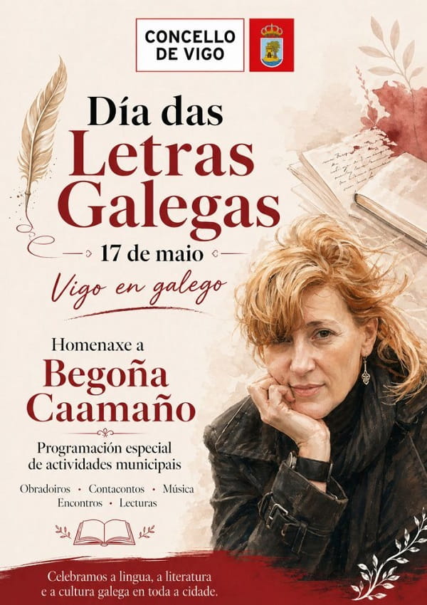 Vigo celebra o Día das Letras cun programa especial en homenaxe a Begoña Caamaño