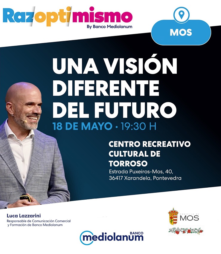 Mos acogerá la charla “Una visión diferente del futuro” impartida por Luca Lazzarini
