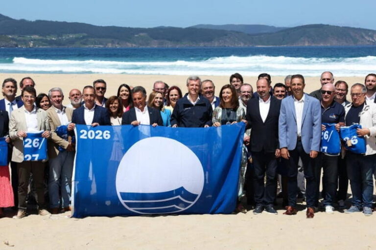Rueda destaca que las 147 banderas azules consolidan a Galicia como un referente internacional de calidad, excelencia y sostenibilidad turística