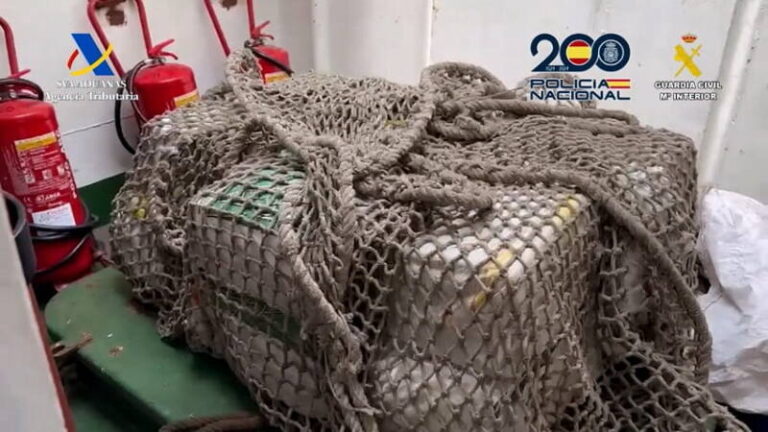 Interceptado un velero con 500 kilos de cocaína en aguas del Atlántico norte
