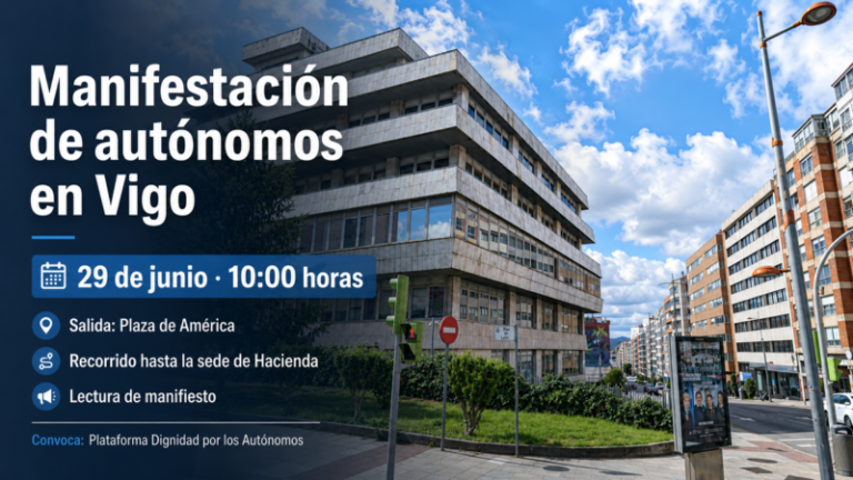 Autónomos convocan una manifestación en Vigo para reclamar mejores condiciones para el colectivo