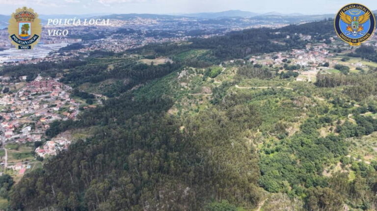 La Policía Local de Vigo refuerza con drones la vigilancia contra incendios forestales