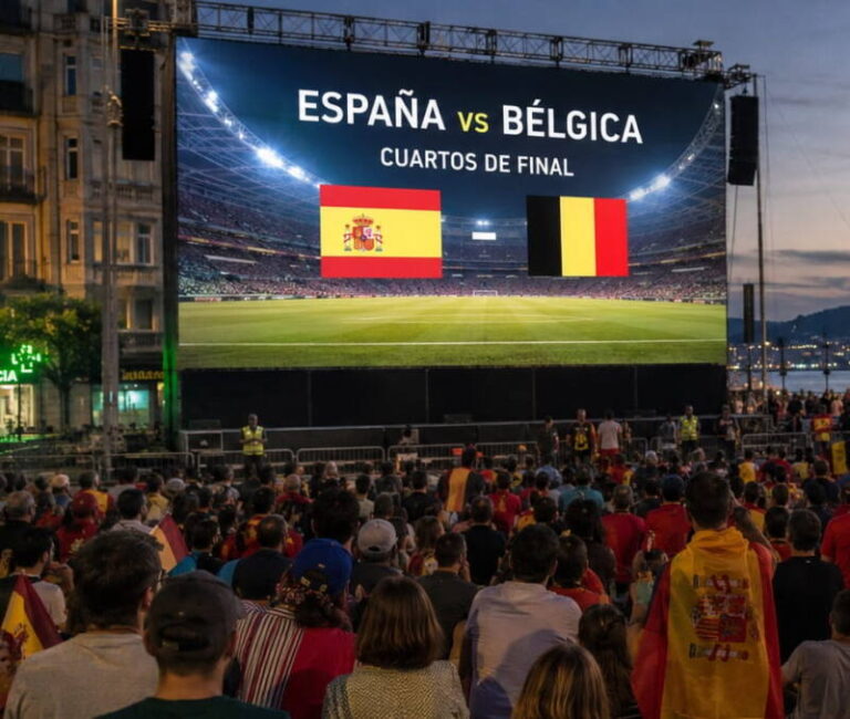 Concello y Deputación chocan por la pantalla gigante para ver el partido de la selección española en Vigo