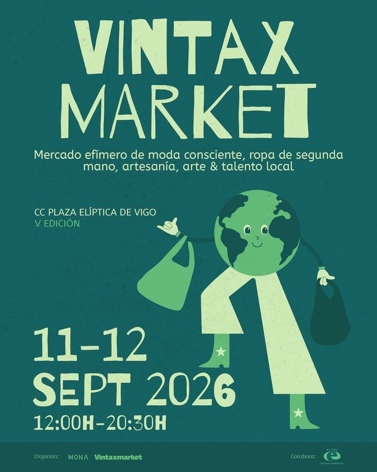 El Vintax Market regresa a la Plaza Elíptica de Vigo con moda sostenible, artesanía y recogida de alimentos