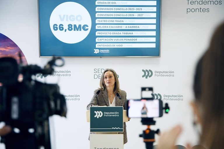 La Diputación prevé 15,8 millones para proyectos con el Concello de Vigo en 2027